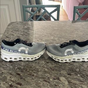 ON Running Gray and White Sneakers